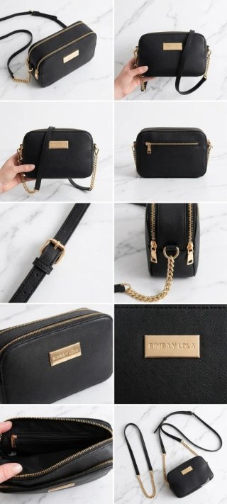 Bolso Bandolera Negro Bimba y Lola