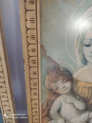 Conjunto 2 Cuadros Religiosos Vírgen  leer anuncio