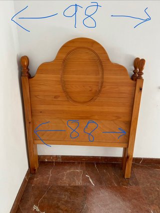 Cabecero de pino macizo
