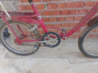 Bicicleta antigua roja