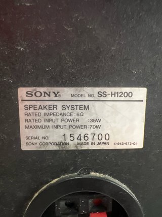 Altavoces Sony Negros
