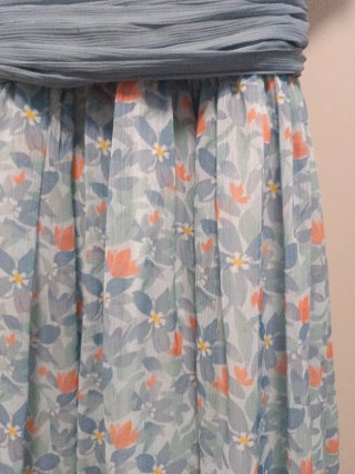 Vestido niña Coconut Corte inglés floral azul.