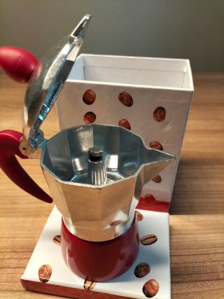 Cafetera Italiana Roja 1 Taza