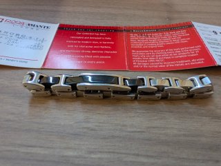 Bracciale Uomo Rosso Amante Acciaio Nero Hi-Tech
