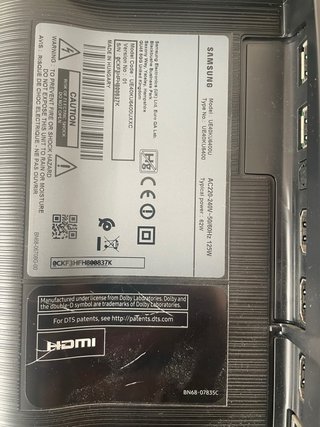 Samsung TV 43'' Negra y Plateada