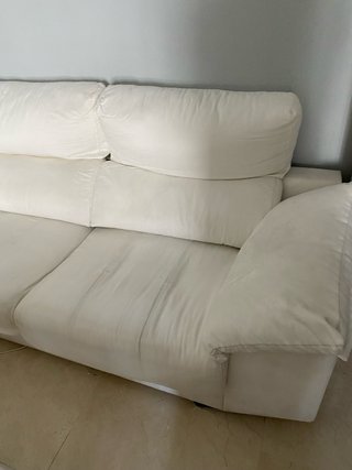 Sofá de 3 plazas blanco