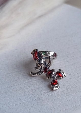 Pandora Charm Minnie Mouse Rojo Plata