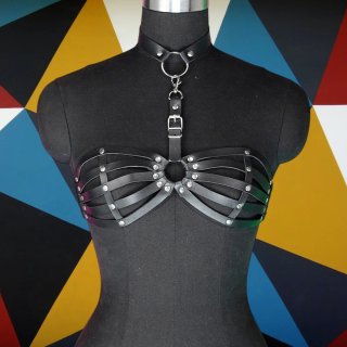 Harness Lingerie Nero bikini party tecno rave goth