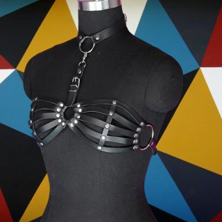 Harness Lingerie Nero bikini party tecno rave goth