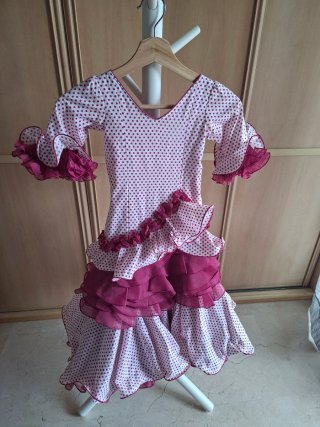 Traje de flamenca buganvilla 5 años