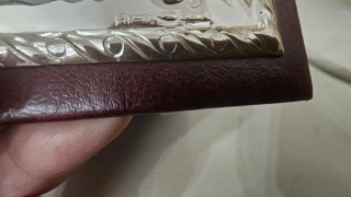 Portagioie in pelle e argento