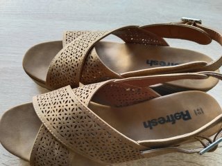 Sandalias Refresh Beige/Marrón Talla 40