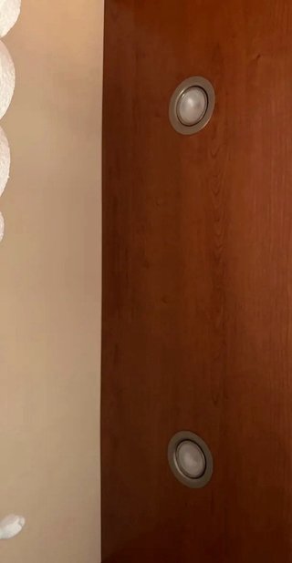Credenza legno panna e ciliegio