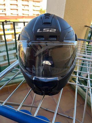 Casco LS2 Negro con Intercomunicador Dual