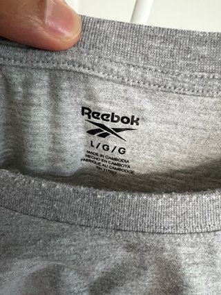 Camiseta manga larga Reebok gris XL