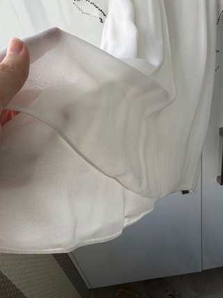 Blusa Zara Talla S. Manga Abablorios Doble Capa