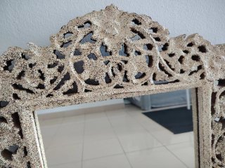 Espejo decorativo dorado y plateado