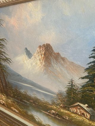 Pack 2 Cuadros Vintage Paisaje Montaña