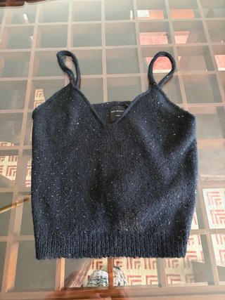 Top lentejuelas Massimo Dutti Studio a estrenar