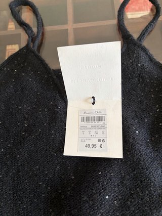 Top lentejuelas Massimo Dutti Studio a estrenar