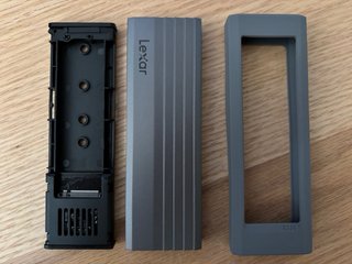 Caja Externa M.2 NVMe/SATA USB-C + SSD SATA 128GB