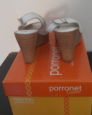 Cuñas Porronet Blancas Talla 36