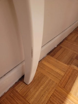 Tocador Ikea blanco con espejo y banco