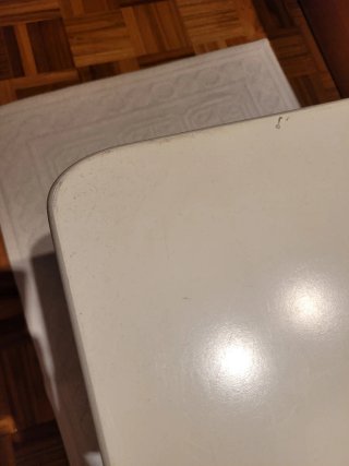 Tocador Ikea blanco con espejo y banco