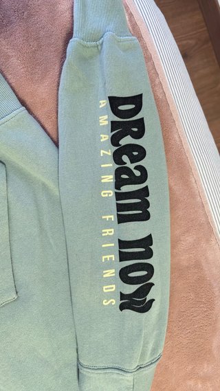 Sudadera Zara Kids Verde y Negra