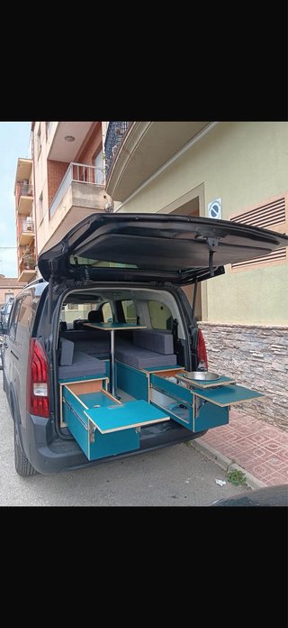 Mueble Camper para Peugeot rifter long modelo xl