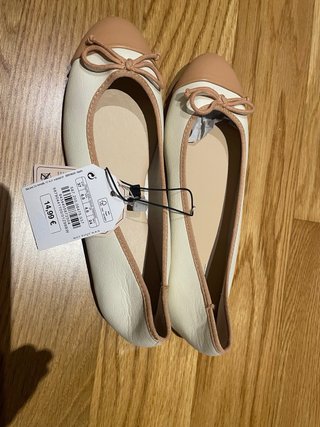 Zapatos planos Sfera mujer crema/ beige T.37.