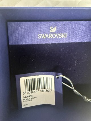 Pendientes Swarovski Botón Brillantes