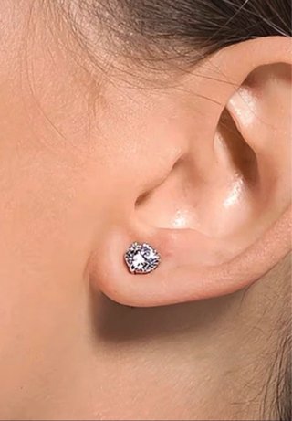 Pendientes Swarovski Botón Brillantes