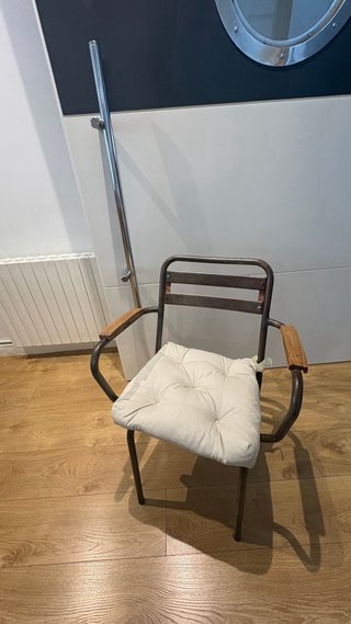 Juego 4 Sillas Vintage Metal y Madera