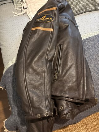 Cazadora de piel para moto Talla 2XL