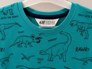 Camiseta H&M Dinosaurios Niños
