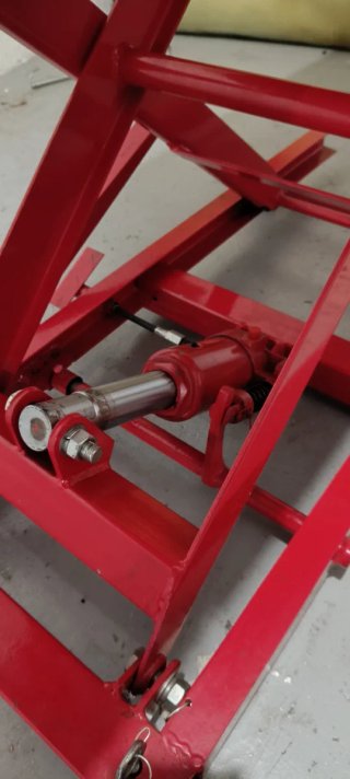 Elevador de Motos Rojo