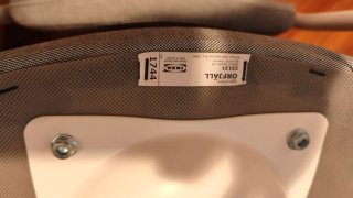 Silla infantil Ikea Orfjall gris