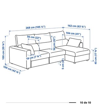 Sofá Cama Gris 3 Plazas