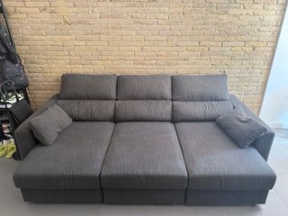 Sofá Cama Gris 3 Plazas