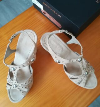 Sandalias Bruno Premi Beige Talla 39