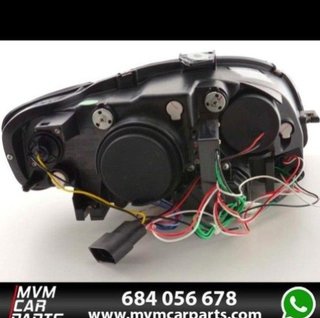 Faros delanteros con luz diurna para Audi A4 B7 Cr
