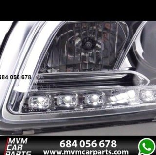 Faros delanteros con luz diurna para Audi A4 B7 Cr