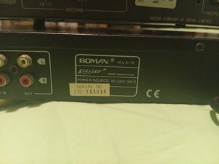 Sintonizador JVC + Amplifi. Karaoke Boman+discman