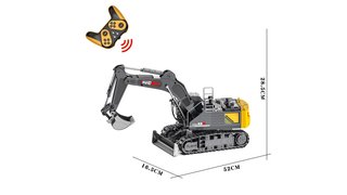 Pack Excavadora+camión+bulldozer HUINA RC