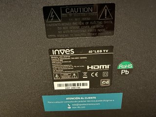 Smart TV Inves LED 40 Negro