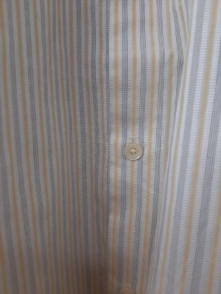 Camisa Calvin Klein Rayas Hombre Amarilla Blanca