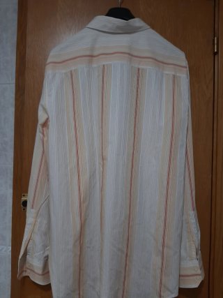 Camisa Calvin Klein Rayas Hombre Amarilla Blanca