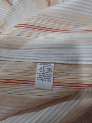 Camisa Calvin Klein Rayas Hombre Amarilla Blanca