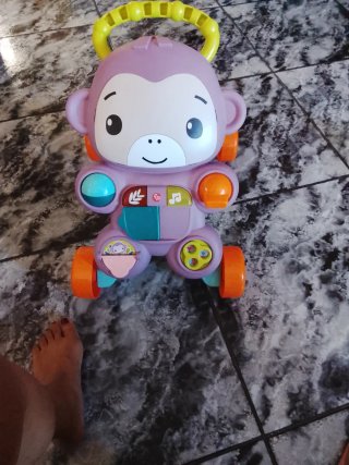 Andador musical para bebé mono